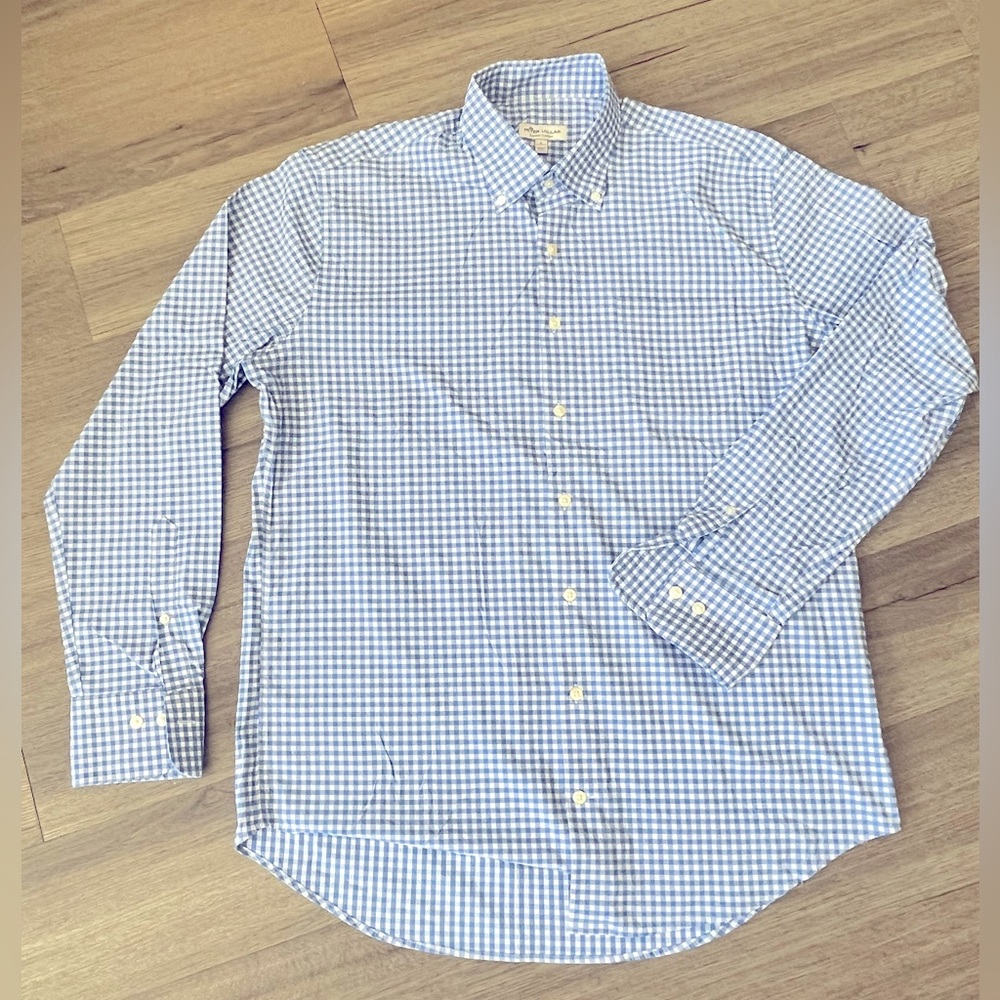 Peter Millar summer comfort button down. Size large